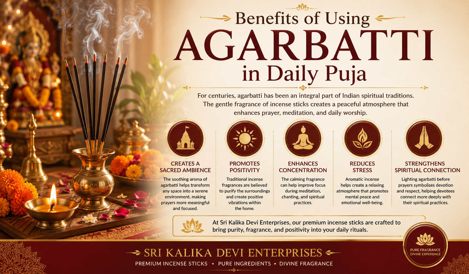 Benefits of Using Pure Agarbatti for Daily Spiritual Practices