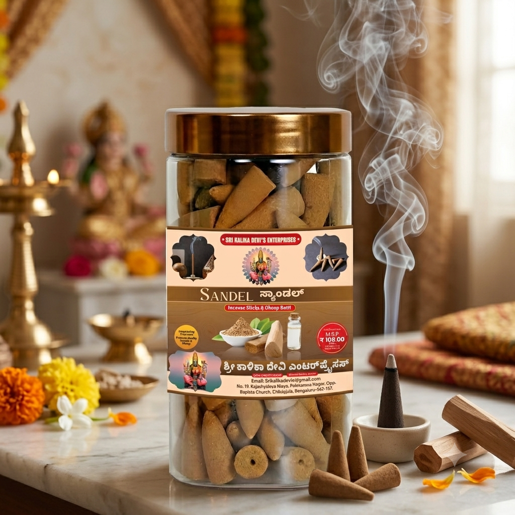 Sandel Premium Dhoop Batti Cones Jar