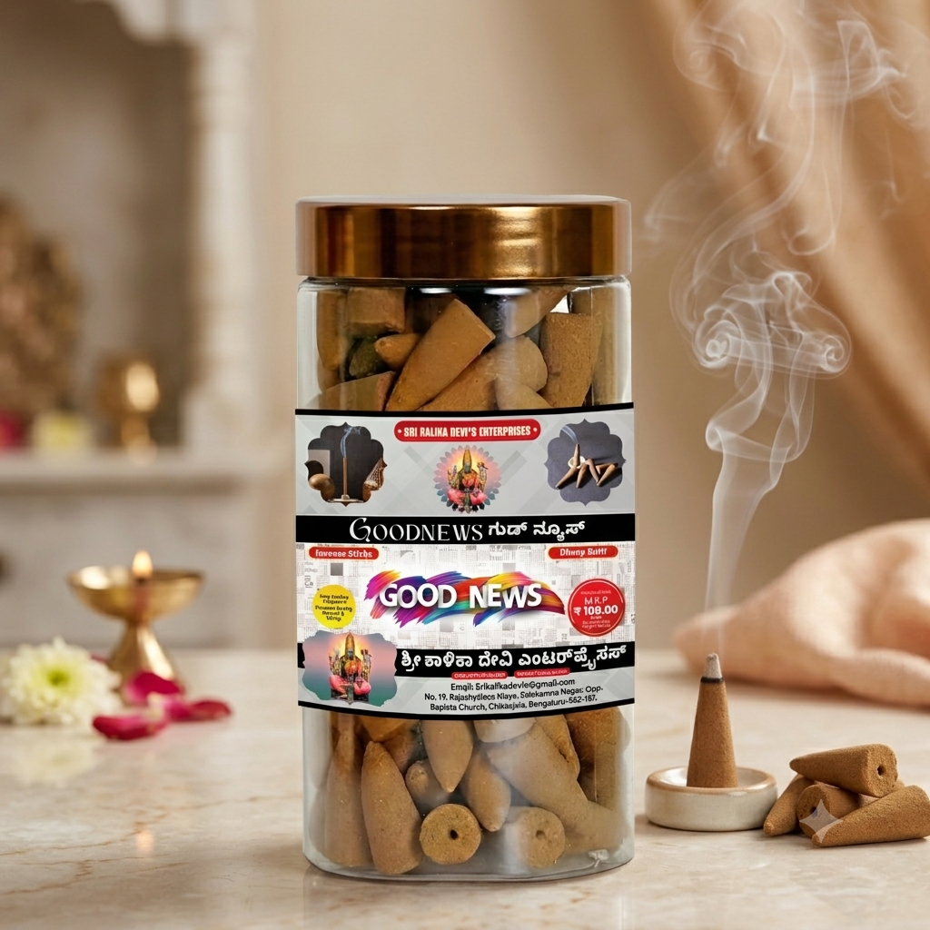 Good News Premium Dhoop Batti Cones Jar