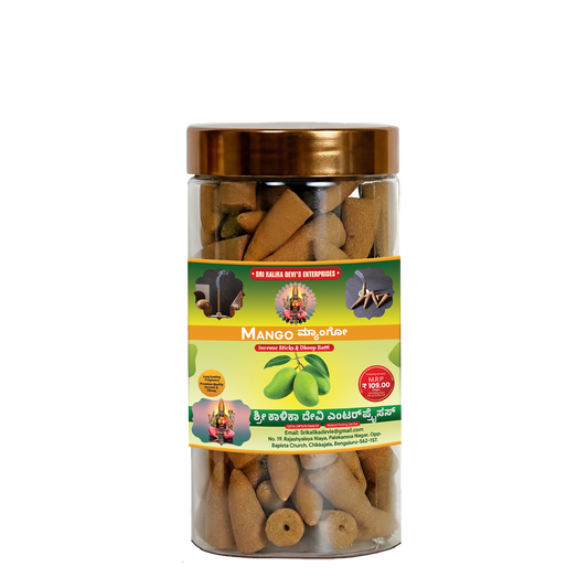 Mango Premium Dhoop Batti Cones Jar