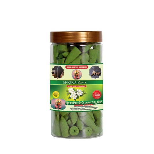 Mogra Premium Dhoop Batti Cones Jar